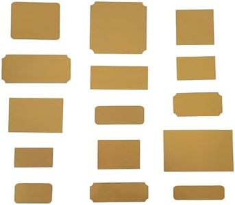 Brass Engraving Name Plate Set 15 Pieces 3 Styles Mixed Sizes 2-3" Maximum Length