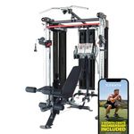 Inspire Fitness FT2 Functional Trainer & Smith Machine Station + Bench & Leg Extension Attachment Bundle - at Home Workout Machine for Full Body Strength Training + Squat Exercises