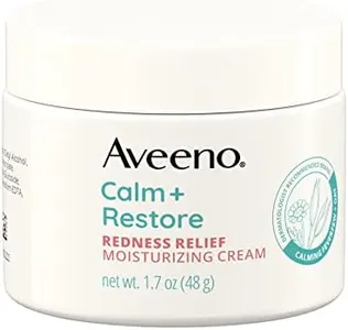 Aveeno Calm + Restore Facial Cream for Redness Relief, Soothing Face Moisturizer for Sensitive Skin, Hypoallergenic Formula, Fragrance-Free, 1.7 OZ