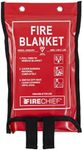 Firechief Kitemarked Budget Fire Blanket | Medium Fire Blanket (1.2m x 1.2m) | Suited For Use Around The Home (Kitchen, Office, Garage)