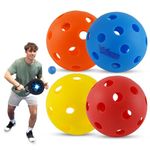 Pickleball Set of 4, Size-70mm, Sports Indoor & Outdoor Pickleball Balls, Good Balance, Bounce Stable, Reliable, Durable, Training Tennis Balls, Perfect for Tennis Coaches, School & Club