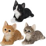 Vivid Arts Laying Kitten Pet Pals (Black and White)