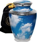 Heavenly Clouds Cremation Urn for Ashes Adult Male for Funeral or Home. Cremation Urns for Human Ashes Adult Man Large Cremation Urns for Men