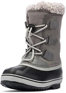 Sorel Unisex Kid's Yoot Pac Nylon Waterproof Winter Boots, Grey Quarry X Dove, 3 UK