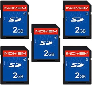 INDMEM 5 Pack SD Card 2GB Class 4 Flash Memory Card 2G SLC Stanard Secure Digital Cards