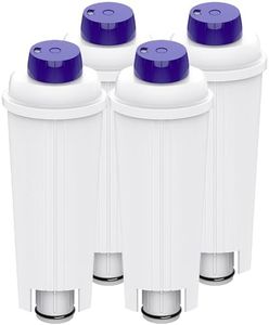 4PACKS Water Filter for Delonghi Replacement Coffee Machine Water Filter with Activated Carbon Softener for De'Longhi ECAM, ETAM, EC, BC Series