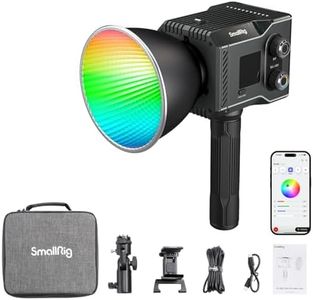 SmallRig RC 60C RGB LED Video Light Built-in Battery with APP Control, Continuous Output Lighting 2500K-10000K with G/M Adjustment & Colored Filter Adjustment with Powerbank Clamp Edition