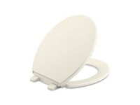 Kohler K-4775-96 Brevia Round Toilet Seat with Q2 Advantage, Biscuit