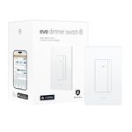 Eve Dimmer Switch (Matter): Smart Dimmer Switch for Alexa/Apple/Google/SmartThings/Home Assistant; Replaces Single-Pole switches; Requires Thread Border Router & Neutral Wire; UL-Certified