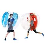 SUNSHINEMALL Sumo Balls for Adults 2 Pack (4FT/1.2m) Inflatable Body Sumo Balls Bumper Bopper Toys, Heavy Duty PVC Vinyl Kids Adults Physical Outdoor Active Play for 6+ Ages(Red+Blue, 48inch)