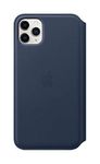 Apple iPhone 11 Pro Max Leather Folio - Deep Sea Blue