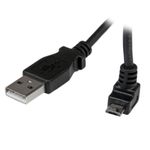 StarTech StarTech.com 2m Micro USB Cable Cord - A to Up Angle Micro B - Up Angled Micro USB Cable - 1x USB A (M), 1x USB Micro B (M) - Black