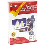 Inkrite PPIPG21064100 PhotoPlus Professional A6 Paper Photo Gloss 210gsm 6x4 (100 sheets), White