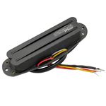 Wilkinson WOTBS Hot Rail Ceramic Single Coil Sized Humbucker Bridge Pickup for Stratocaster Electric Guitar, Black