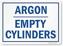SmartSign “Argon, Empty Cylinders” 