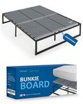 Premium 10mm Bunkie Board Queen Size (60x80'') Bed Boards for Under Mattress Support - Breathable, Noise Minimizing, Moisture Resistant Queen Size Bunkie Boards, Low Profile Bed Support Board