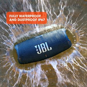 JBL Charge 5 Portable Bluetooth Speaker, Deep Bass, IP67 Waterproof, Black