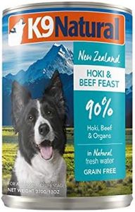 K9 Natural BPA-Free & Gelatin-Free Canned Dog Food, Hoki & Beef 370g 12 Pack