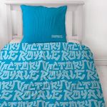 Fortnite Victory Royale Bed Linen Set, 135 x 200 cm + 80 x 80 cm, 2-Piece Set, 100% Cotton