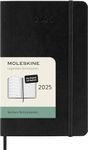 Moleskine Weekly Planner, Weekly Agenda with Space for Notes 12 Months 2025, Soft Cover and Elastic Closure, Black Color, German Language, Pocket Format 9x14 cm