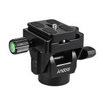 Andoer Monopod Tilt Head, Tripod Head with Quick Release Plate