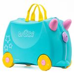 Trunki Children’s Ride-On Suitcase and Kid's Hand Luggage | Unicorn Gifts for 3-4 Year Old Girls : Una Unicorn (Teal)