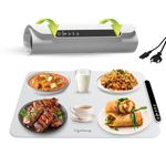 Lifelong Electric Food Warmer - 250 W | Roll Up Silicon Heating Mat | Adjustable Temperature Control with Touch | Even Warming Tray for Dining, Parties & Events | Auto Shut-Off (47 X 32 CM) (LLEFW09)