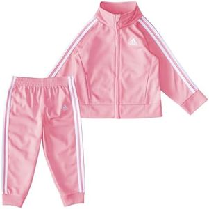 adidas girls 2-piece Classic Tricot Track Suit With Jacket & Pants, White Multi, 3 Months