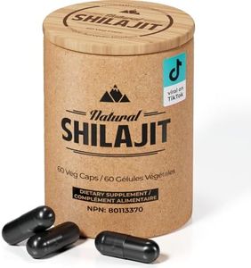 NATURAL SHILAJIT Capsules (1-2 Months Supply) - 60 Count - Shilajit for Men & Women with Fulvic Acid & Trace Minerals, Plant Based Nutrients for Energy, Immune Support & Vitality