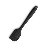 JeoPoom Silicone Spatula, 27cm Spatula for Cooking, Heat Resistant Seamless Scraper, Non-stick Baking Tools Kitchen Utensils, for Cooking, Baking and Mixing(Black)