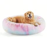 ZEXSAZONE Cozy, Flexible pet Bed is Perfect for Indoor Cats and Puppies for All Weather. (Rainbow, Medium)