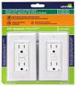 Leviton GFTR1-2PK Smartest Self-Test SmartlockPro Slim GFCI Tamper-Resistant Receptacle with Led Indicator, 15-Amp, White (2 Pack)