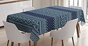 Ambesonne Nordic Tablecloth, Knitte