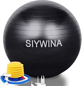 SIYWINA Ballon Fitness Ballon de Grossesse Yoga Ballon d'exercice Pilates Swiss Ball pour Entraînement Grossesse Equilibre Chair 55cm 65cm