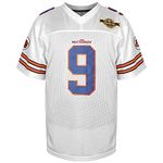 Bobby Boucher #9 The Waterboy Adam Sandler Movie Mud Dogs Bourbon Bowl Football Jersey (White, XXX-Large)