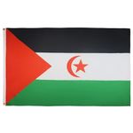 AZ FLAG - Western Sahara Flag 3' x 5' - Sahrawi - Western Saharan flags 90 x 150 cm - Banner 3x5 ft - Drapeau Sahara Occidental