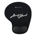 ZEBRONICS MSP-X6 Mouse Pad, Speed & Precision Operation, Ultra-Smooth Fabric Surface + Memory Jel Wrist Rest, Optimised for All Mouse Sensors, Anti Slip Rubber Base (Black)