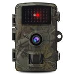 Sxhlseller Trail Camera, 12MP High Definition 1080P Infrared Night Vision Monitoring Waterproof Hunting Camera for Wildlife Monitoring