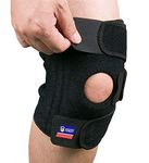 FEGSY Adjustable Knee Cap Support Brace For Knee Pain, Gym Workout, Running, Arthritis, And Protection For Men And Women (1,Neoprene), Free Size