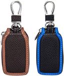 2 Pieces Universal Car Key Case Lea