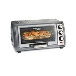 Hamilton Beach 31523C Sure-Crisp Air Fryer Toaster Oven with Easy Reach Door, STAINLESS STEEL