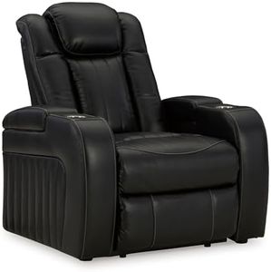 Ashley Caveman Den Wall Hugger Power Recliner Black