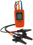 Extech 480400 Phase Sequence Tester with LED Indicators – Detects Phase Orientation, Motor Rotation, Live Wire Status – Compact, Durable, CAT III 600V Rated Electrical Tool