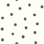 RoomMates RMK9010WP Dots Peel and Stick Wallpaper, Black
