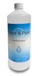 Clear & Pure Distilled Water 1 Litre. Ideal for CPAP Machines, Colloidal Silver Making Many More USES!