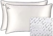 slip The Original Just Married Pillowcase Set | 100% Pure Mulberry Silk | Soft & Smooth for a Luxurious Sleep | Includes 2 Pillowcases, Prevents Hair Breakage, Skin Friendly