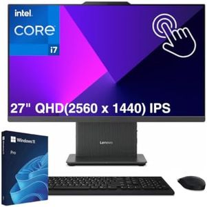 Lenovo Newest IdeaCentre All in one Computer | 27" QHD (2560 x 1440), IPS Display | Intel 13th 10-Core i7-13620H | Windows 11 Pro | WiFi | HDMI | USB-C (32GB DDR5 RAM | 1TB SSD)