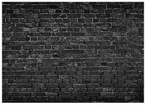 AIIKES 7x5FT Black Brick Wall Photography Backdrop Vintage Theme Stone Brick Design Photography Background Baby Birthday Party Decoration Photo Booth Studio Prop 11-501