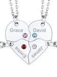 Personalized Family Set Necklace Stainless Steel Personalized Best Friends Birthday Jewelry Gifts for Women