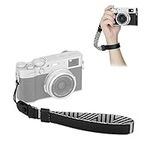 JJC Camera Wrist Strap Hand Strap for R100 Canon G7X Mark III II G5X II R100 Sony ZV-E1 RX100 VII VI Ricoh GR III II Fuji X-T5 X-T4 X-T3 X-E4 Panasoni G100 GX85 GX9 GH6 FZ1000 (Silver Grey)